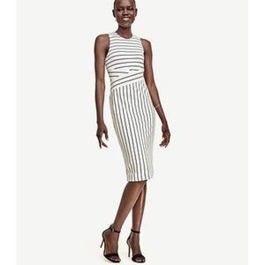Ann Taylor striped sheath dress